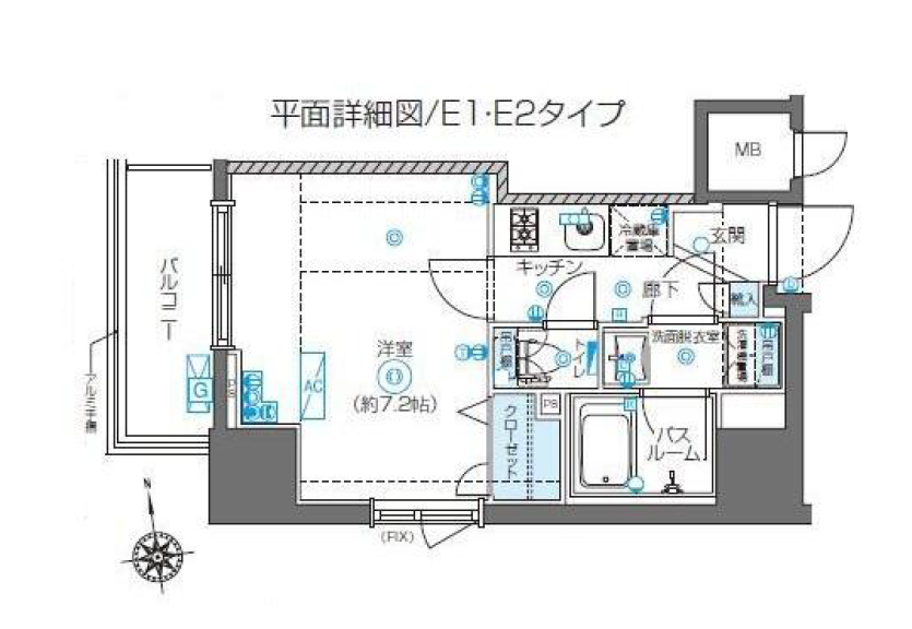 ZOOM東新宿　605号室　間取り