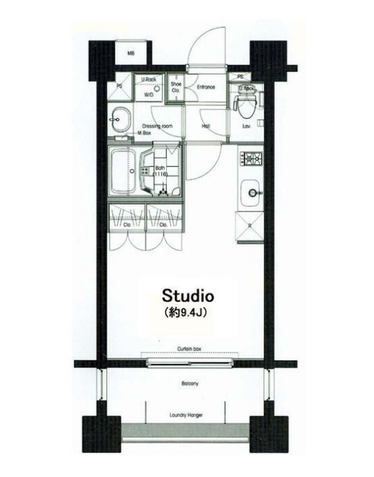 コンフォリア麻布十番　204号室　間取り