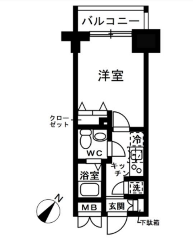 レジディア日本橋人形町2　406号室　間取り