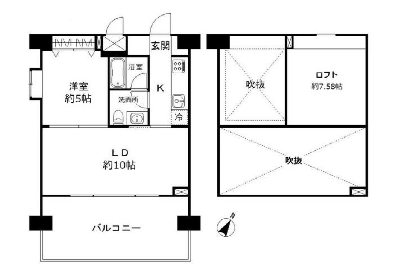 フォレシティ豊洲　1101号室　間取り