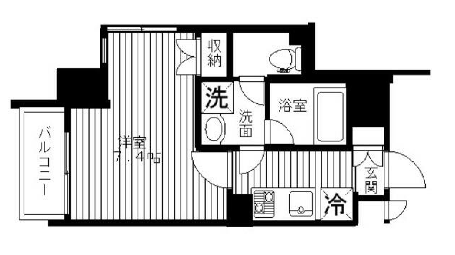 セリーズ門前仲町　612号室　間取り