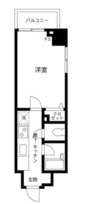 プライムアーバン飯田橋　705号室　間取り
