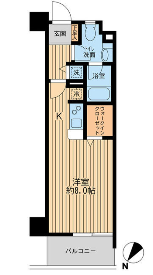 日本橋ファーストレジデンス　808号室　間取り