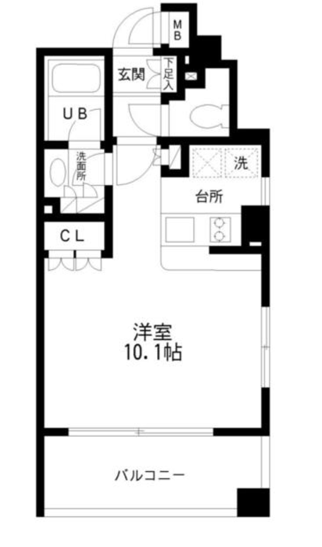 レジディア幡ヶ谷　207号室　間取り