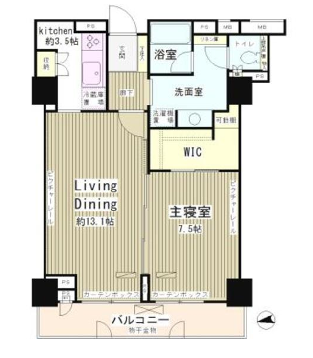 パーク・アヴェニュー神南　608号室　間取り