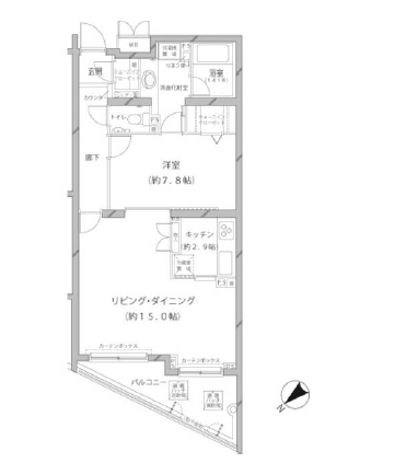 MFPRコート代官山　305号室　間取り