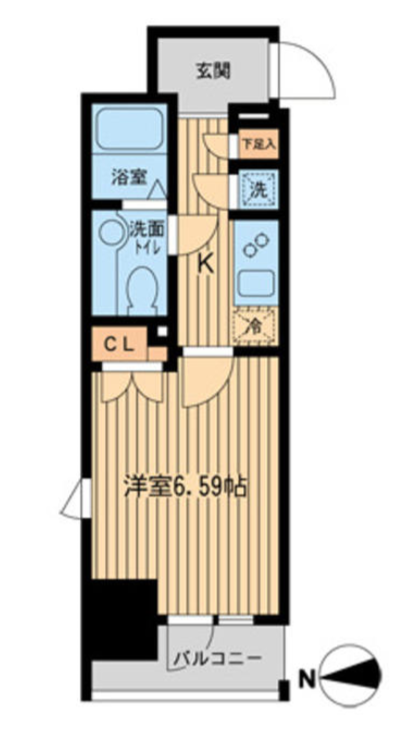 KDXレジデンス東新宿　1208号室　間取り