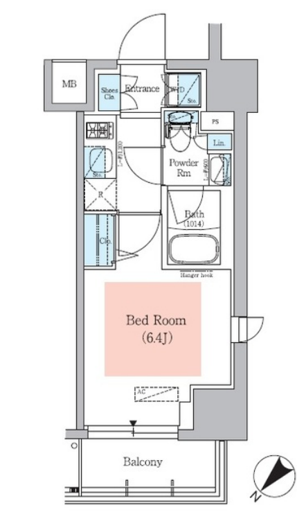 アーバネックス大井仙台坂　601号室　間取り