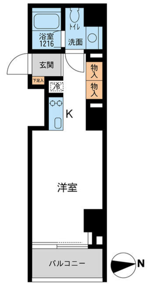 アーデン芝公園　207号室　間取り