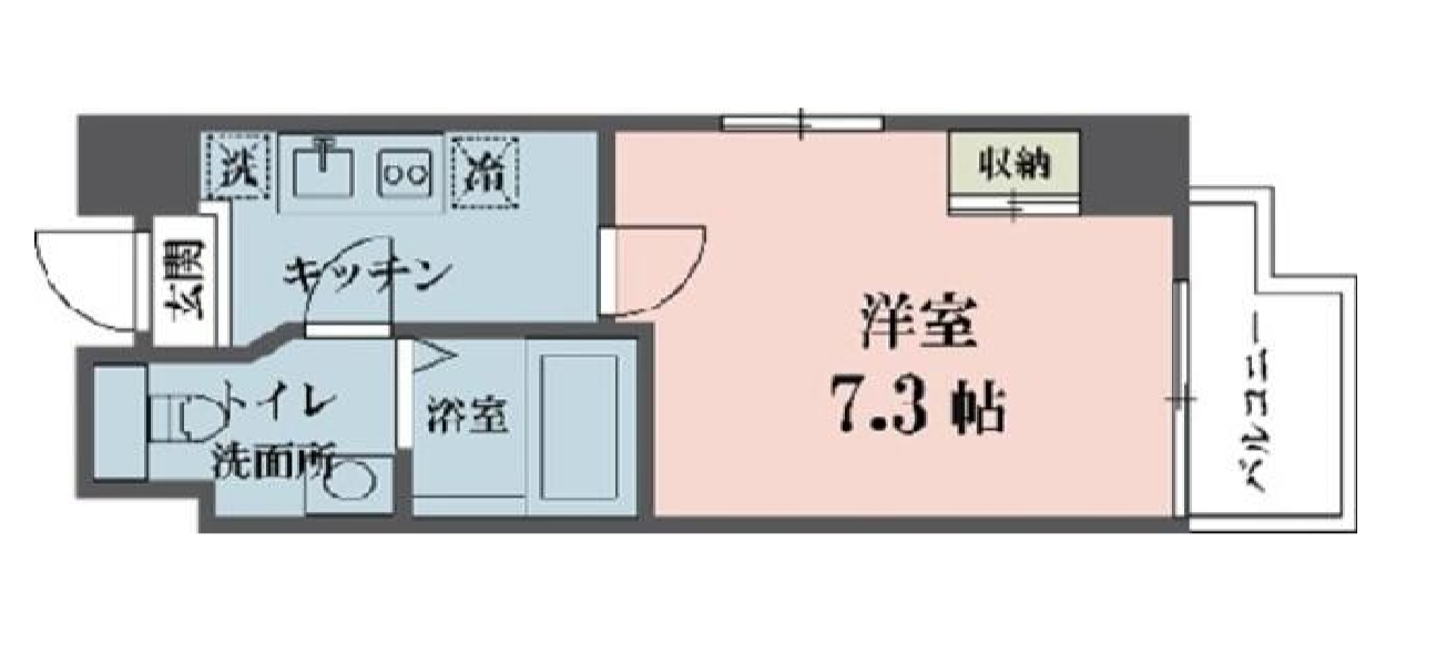 アムス四谷三丁目　801号室　間取り