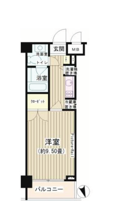 ノナプレイス渋谷富ヶ谷　204号室　間取り