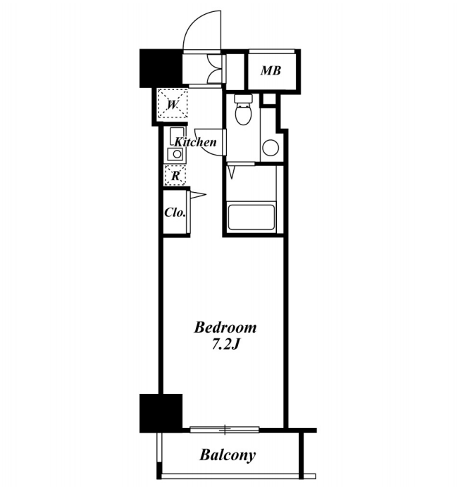 クレジデンス虎ノ門　1103号室　間取り