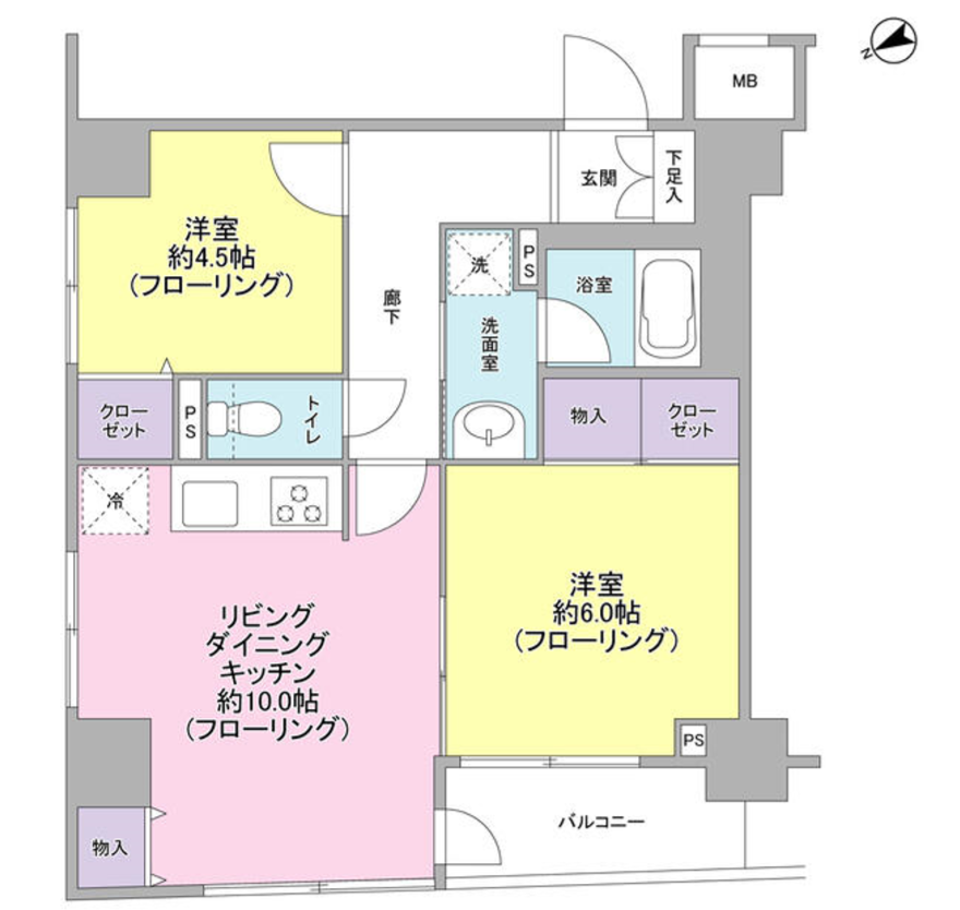 パートナーシップアパートメント　402号室　間取り