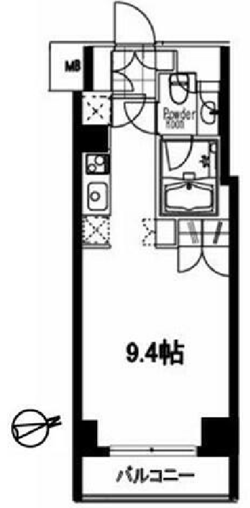 フレンシア麻布十番サウス　803号室　間取り