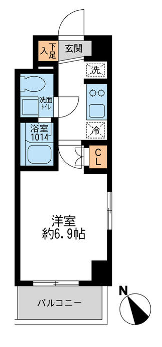 アーデン門前仲町　405号室　間取り