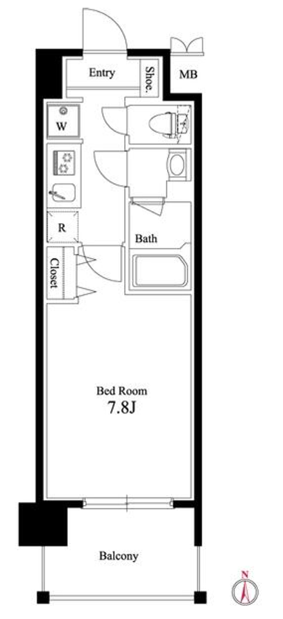 ハーモニーレジデンス森下ステーションフロント　506号室　間取り