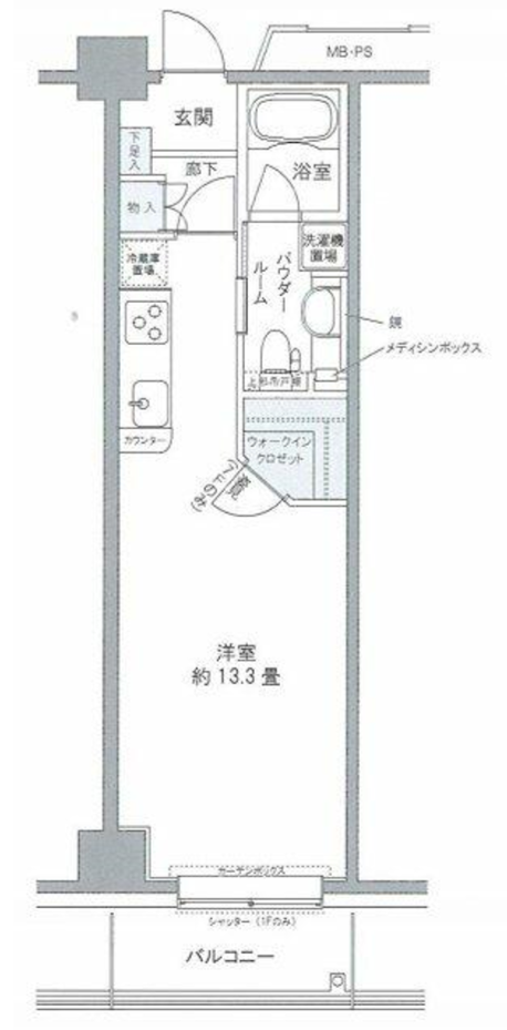 プライムアーバン豊洲　319号室　間取り