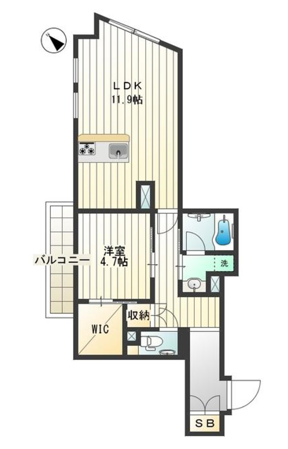アンベリール碑文谷　301号室　間取り