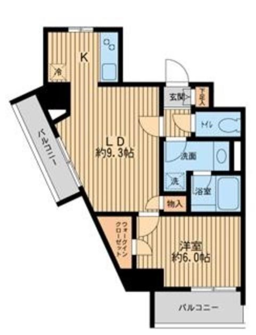 ＨＦ早稲田レジデンス　1406号室　間取り