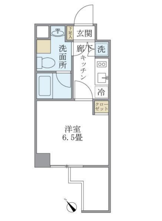 ＫＤＸレジデンス門前仲町　702号室　間取り