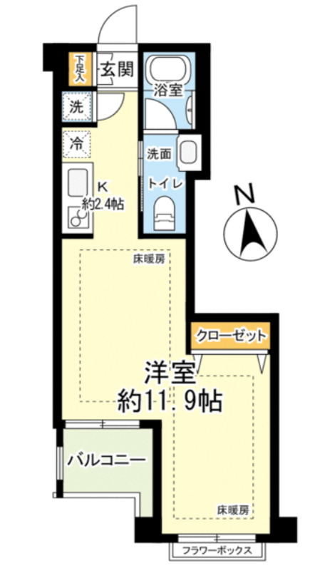 ホームズ自由が丘二丁目　304号室　間取り