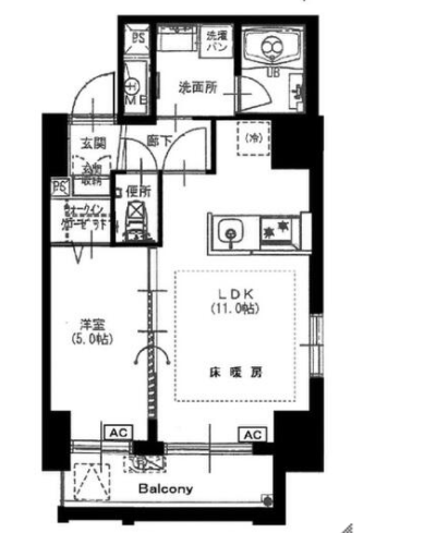 カーサ麻布ル・グラン　602号室　間取り
