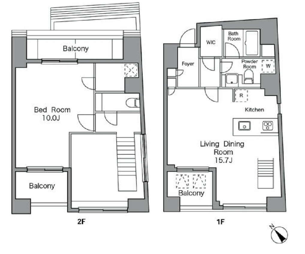 レジディア恵比寿南　404号室　間取り