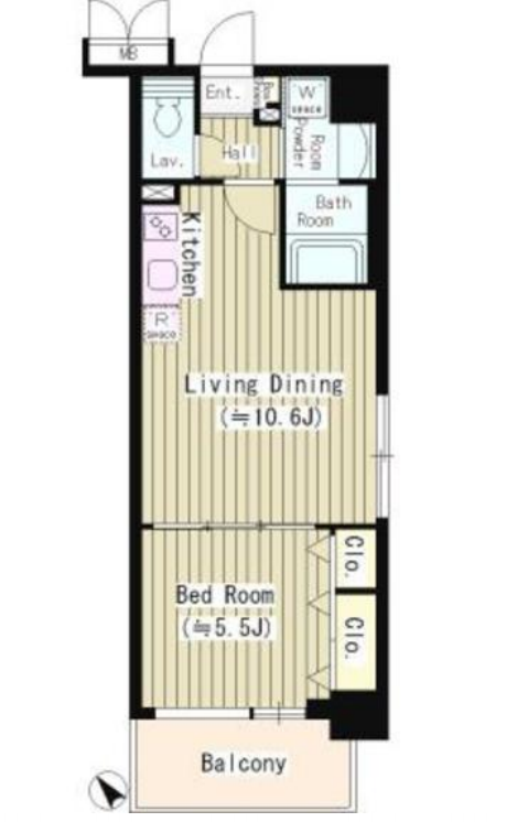 ワイズパティオ　303号室　間取り