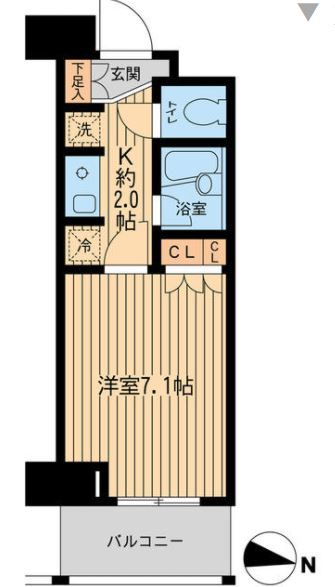 エコロジー東陽町プロセンチュリー　410号室　間取り