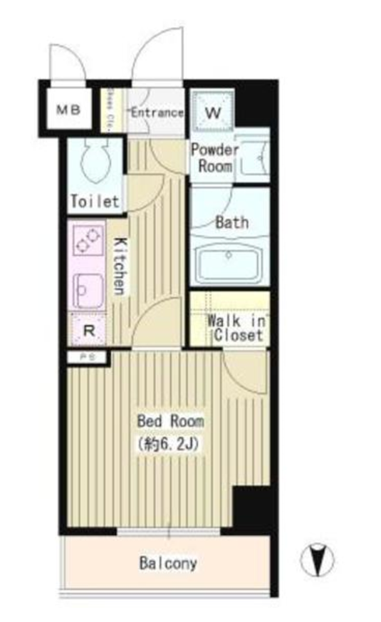 ステューディオ神保町２　604号室　間取り
