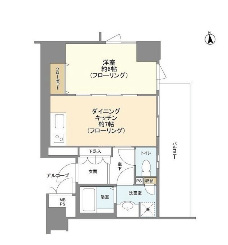 グランドテラス新宿　4F号室　間取り