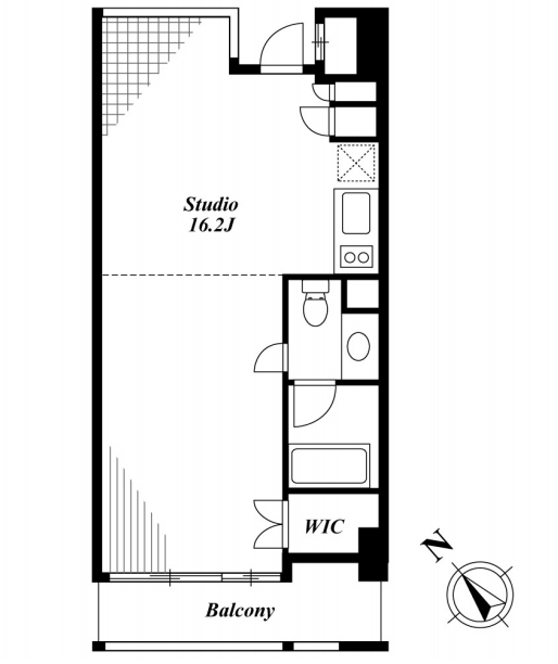 キャビンアリーナ赤坂　302号室　間取り