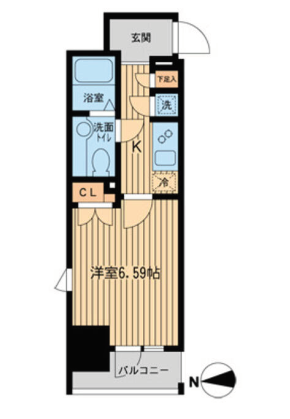 KDXレジデンス東新宿　1408号室　間取り