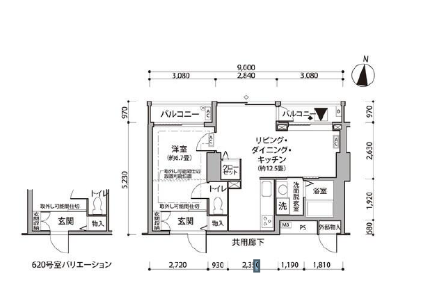 東雲キャナルコートCODAN　11号棟620号室　間取り