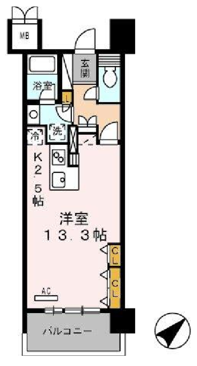 ロイヤルパークス豊洲　732号室　間取り