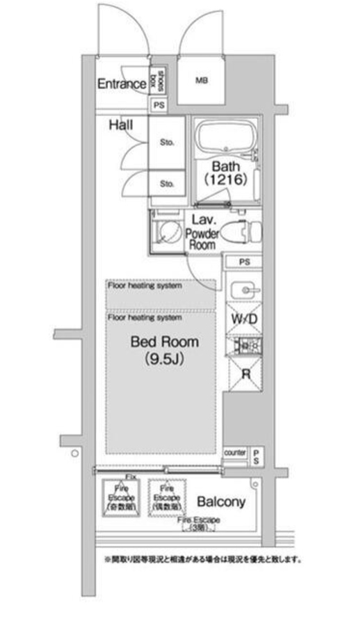 BPRレジデンス渋谷　903号室　間取り