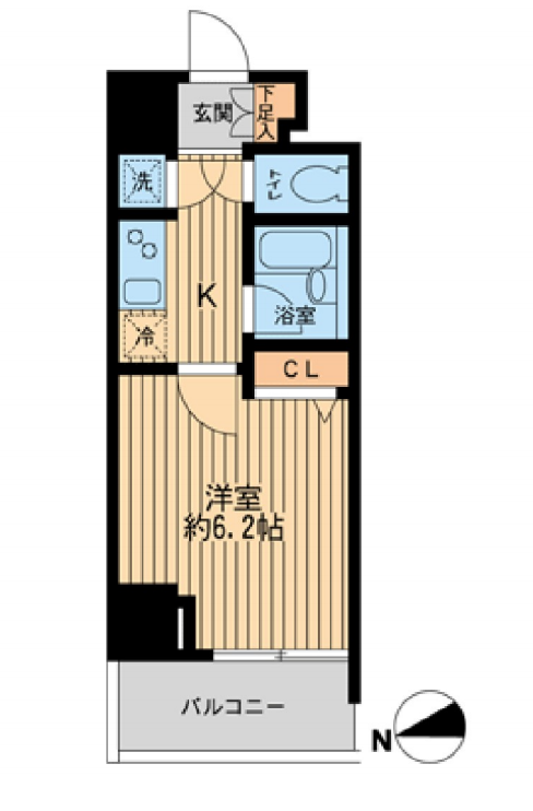 ＨＦ早稲田レジデンス　1103号室　間取り