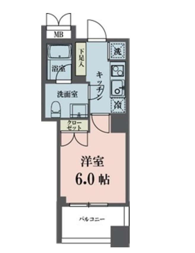 メゾンビスタ渋谷宇田川　202号室　間取り