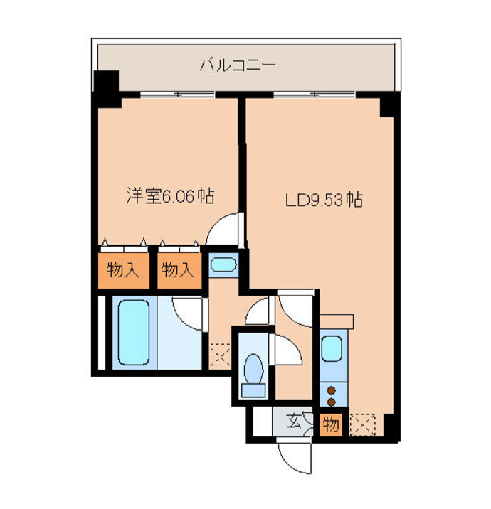 レジディア新川　501号室　間取り