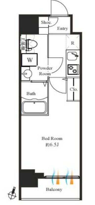 グランパセオ神田駅前　702号室　間取り