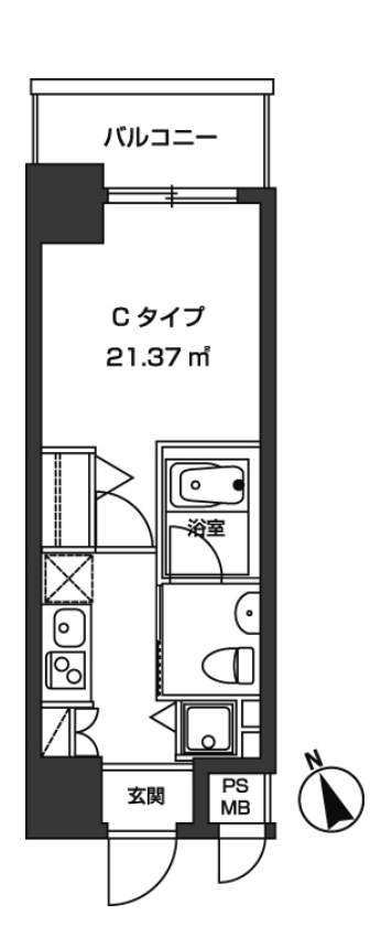 レジディア虎ノ門　1002号室　間取り