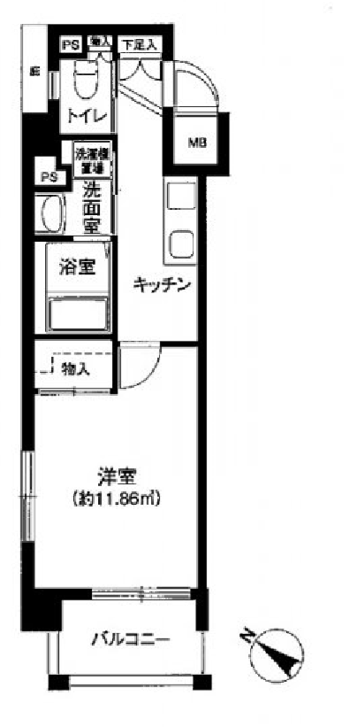 オリンピア代々木　401号室　間取り