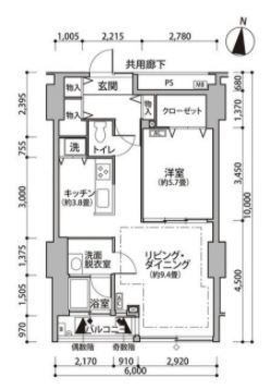 東雲キャナルコートCODAN　11号棟1212号室　間取り