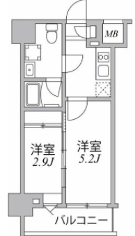 シーフォルム住吉　707号室　間取り