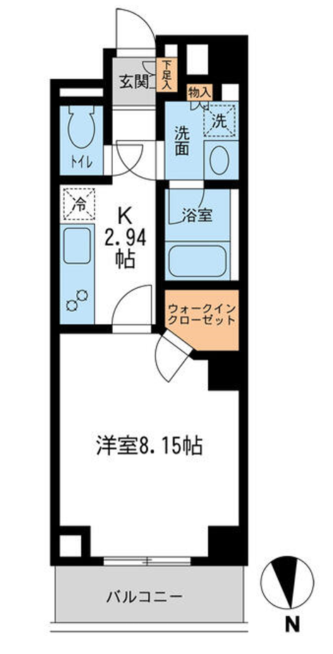 レジデンス白金コローレ　207号室　間取り