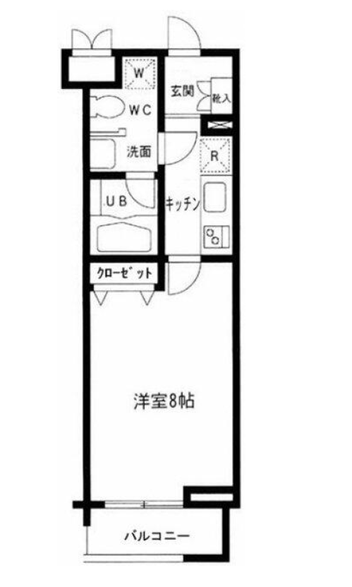 プライムアーバン中目黒　307号室　間取り
