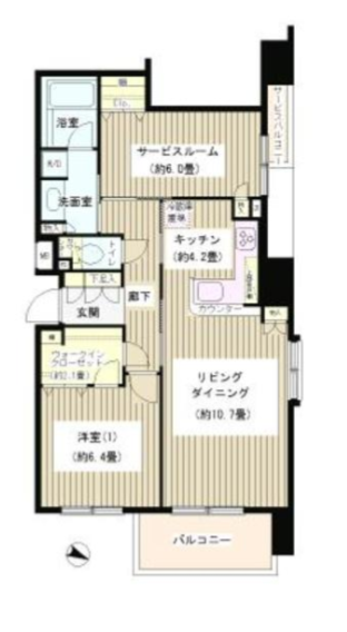 KDXレジデンス日本橋水天宮　307号室　間取り