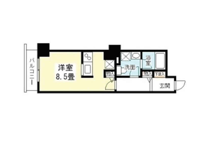 TKフラッツ渋谷　1111号室　間取り
