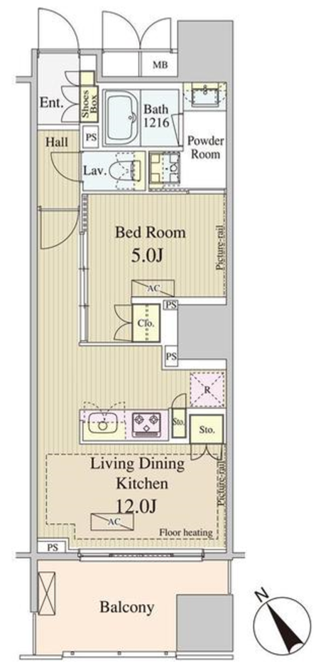 ウェンブリー表参道　1005号室　間取り