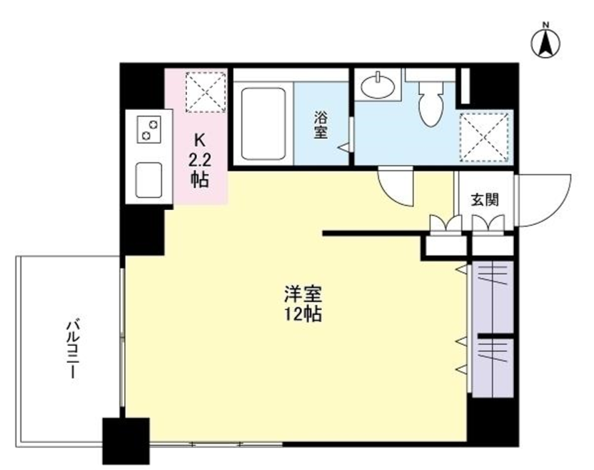 スタイリオ恵比寿（旧ステラメゾン恵比寿）　803号室　間取り